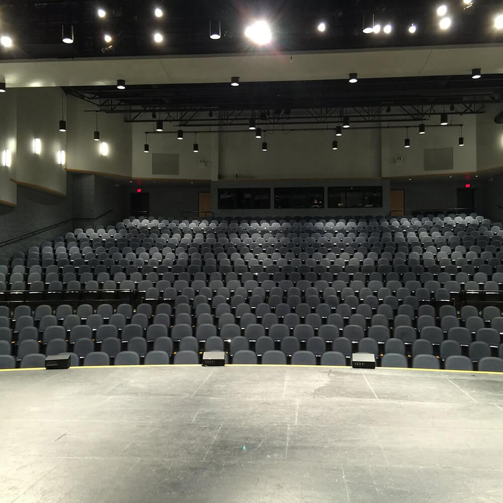Haslett High School theater view from stage