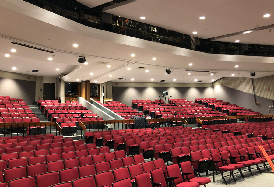 Acton BoxBorough HS Auditorium right view from stage